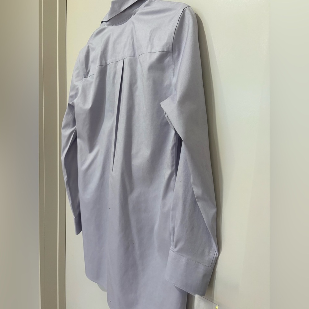 Women’s Brooks Brothers Lavender Tunic Button Up Cotton NonIron Top Shirt 12 - Picture 10 of 15